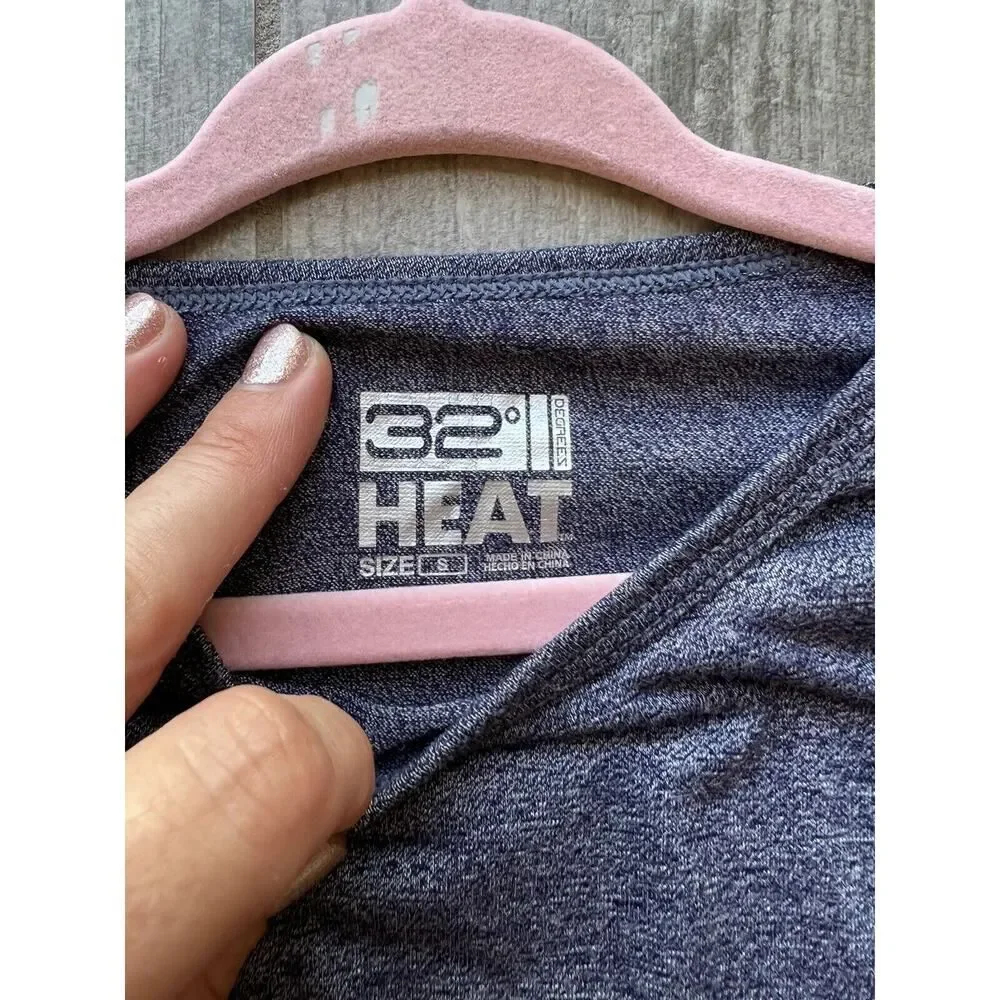 32 DEGREES Kid's Heat Base Layer Set 2 Piece Long Sleeve Top & Leggings 6 Small